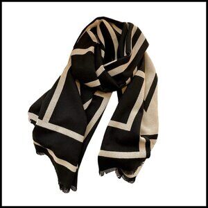 Large Soft Cashmere Feel Scarf Winter Warm Shawl Wrap Elegant Minimal